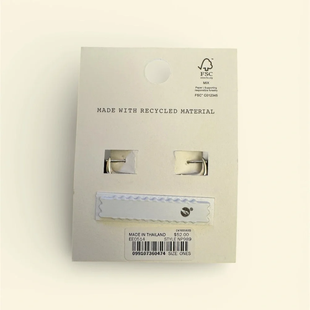 Madewell Silver Demi-Fine Earrings